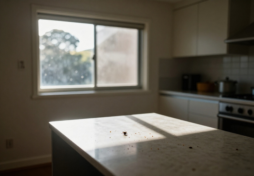 Bed bugs in a Werrington commercial space before treatment